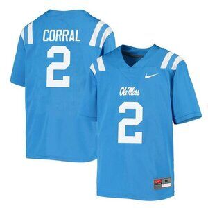 Mens Kids Youths 2 Matt Corral Royal Stitched Jersey